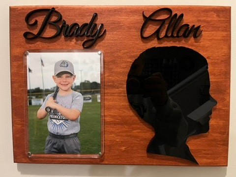 Silhouette & Photo Keepsake Plaque